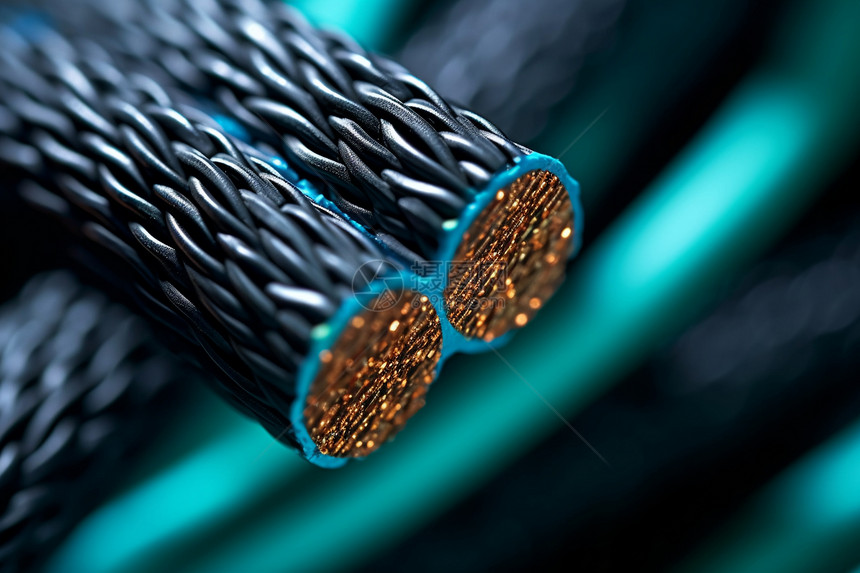 光纤电缆的精密世界 解读其横切面高清图片